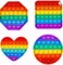 Push Pop Fidget Sensory Toys Set,Stress Relief Gifts for Kids & Adults,Pop Bulk & Party Favors,Random 4 Pcs Fidget Toys Toddler Easter Gifts, Party Supplies, and Classroom Prizes